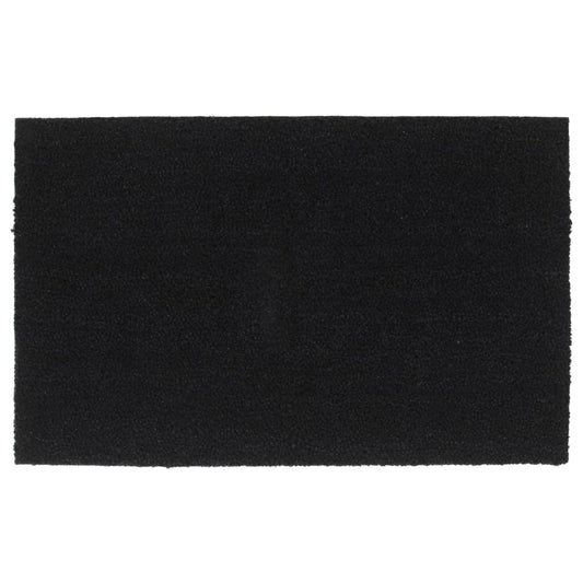 Tapis de porte noir 50x80 cm fibre de coco touffeté