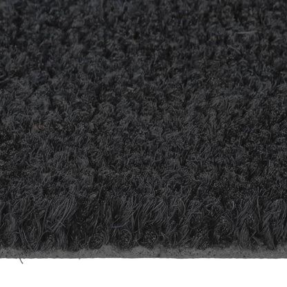 Tapis de porte noir 50x80 cm fibre de coco touffeté