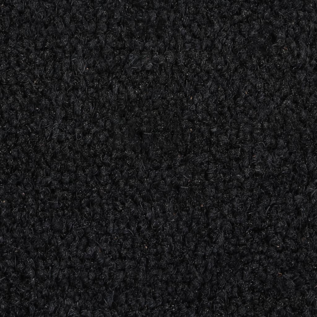 Tapis de porte noir 50x80 cm fibre de coco touffeté