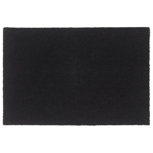 Tapis de porte noir 60x90 cm fibre de coco touffeté