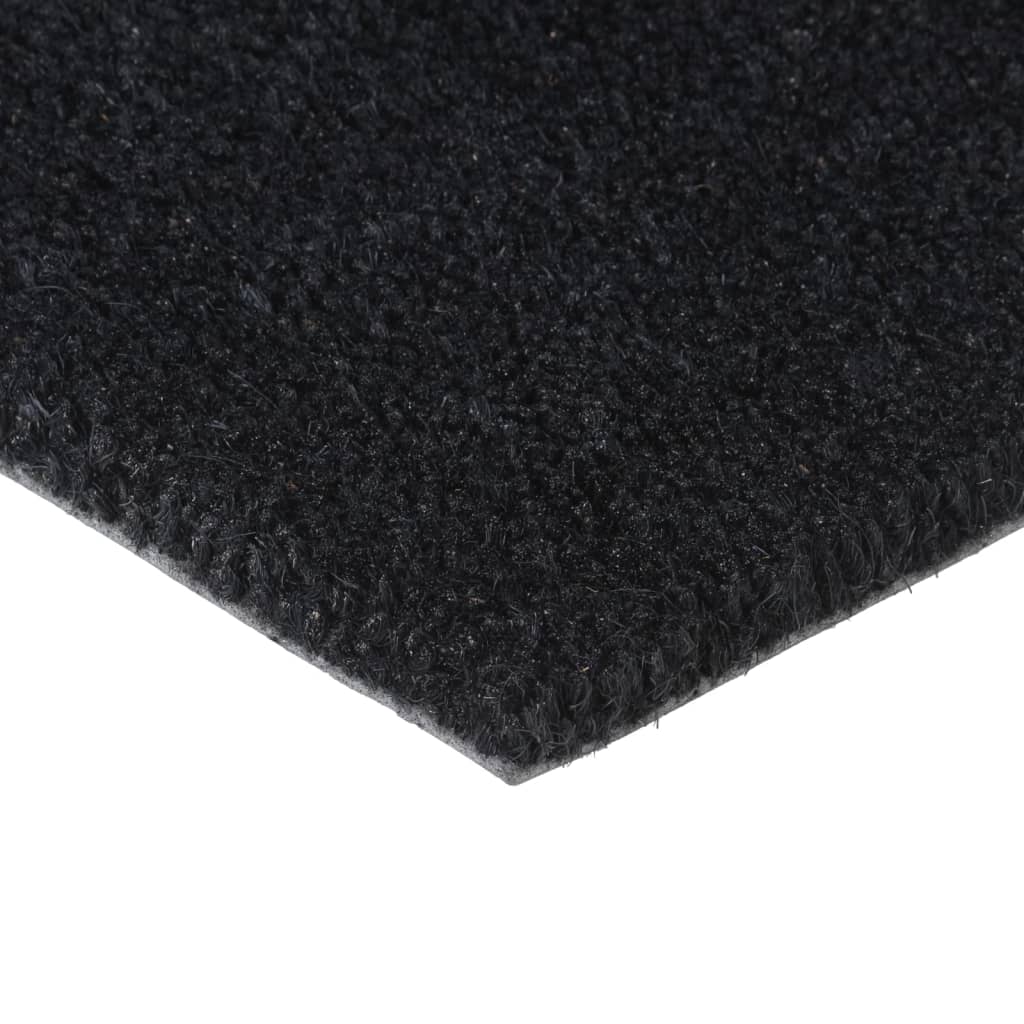 Tapis de porte noir 60x90 cm fibre de coco touffeté