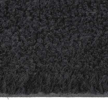 Tapis de porte noir 60x90 cm fibre de coco touffeté