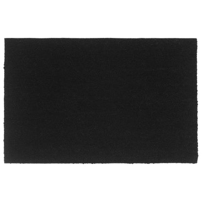 Tapis de porte noir 65x100 cm fibre de coco touffeté