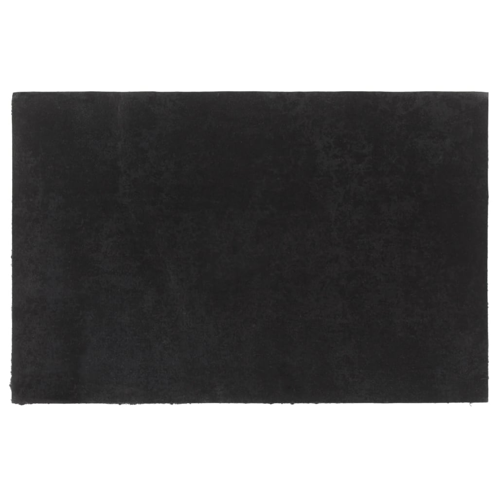 Tapis de porte noir 65x100 cm fibre de coco touffeté