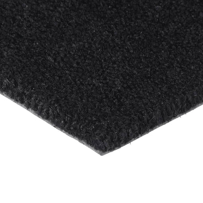 Tapis de porte noir 65x100 cm fibre de coco touffeté