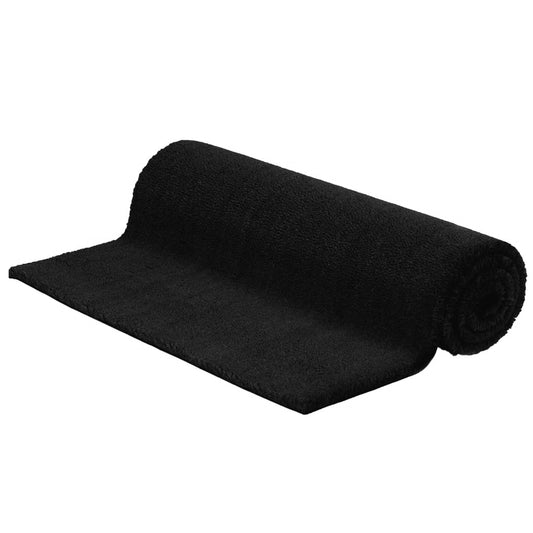 Tapis de porte noir 80x100 cm fibre de coco touffeté