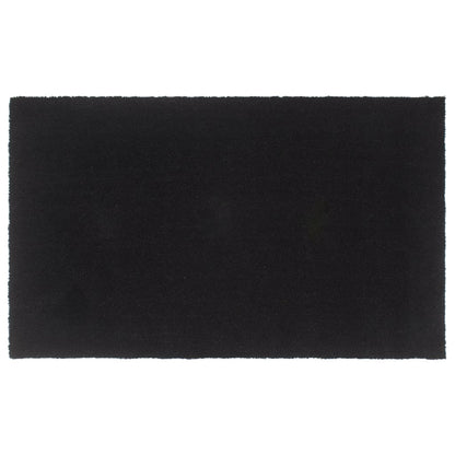 Tapis de porte noir 90x150 cm fibre de coco touffeté