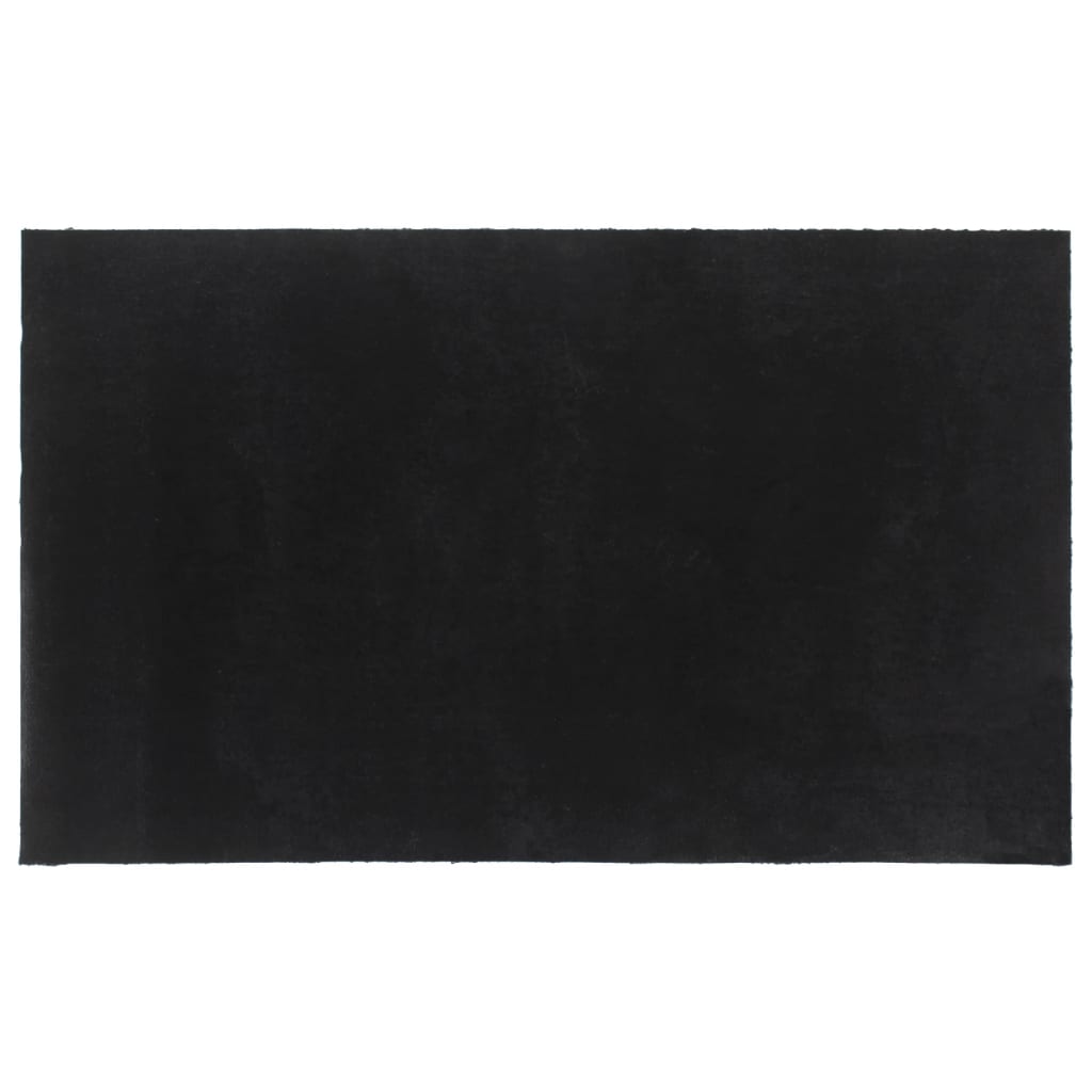 Tapis de porte noir 90x150 cm fibre de coco touffeté