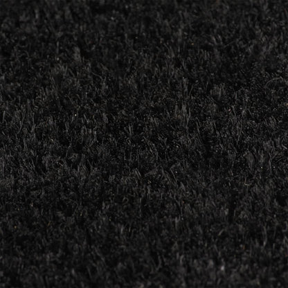 Tapis de porte noir 100x300 cm fibre de coco touffeté