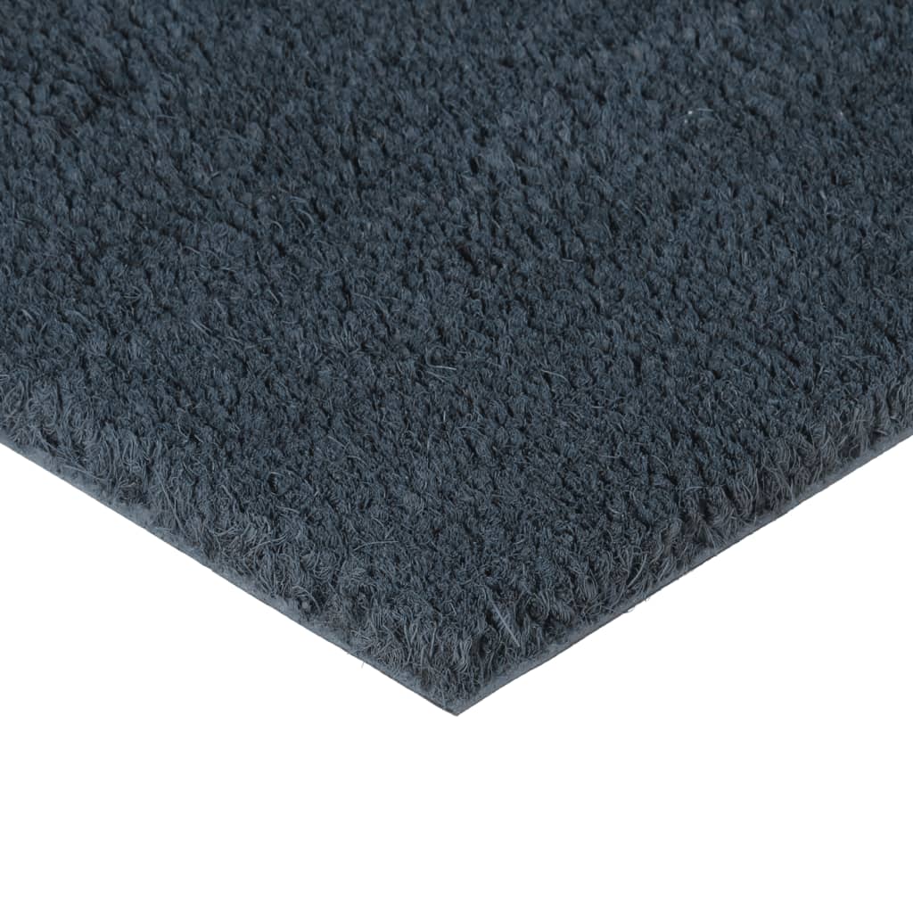 Tapis de porte gris foncé 40x60 cm fibre de coco touffeté