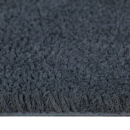 Tapis de porte gris foncé 40x60 cm fibre de coco touffeté