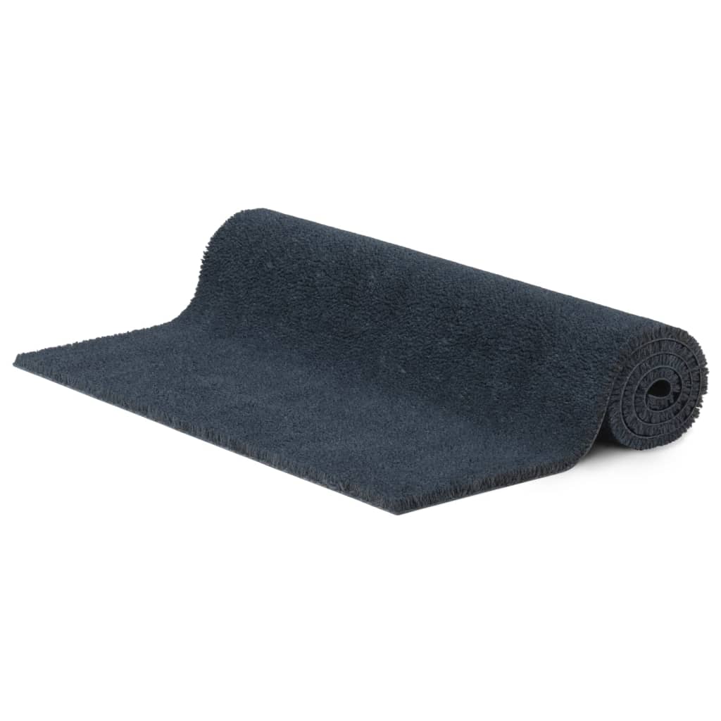 Tapis de porte gris foncé 90x150 cm fibre de coco touffeté