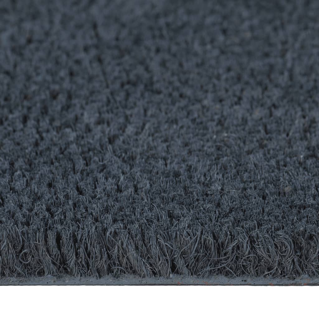 Tapis de porte gris foncé 90x150 cm fibre de coco touffeté