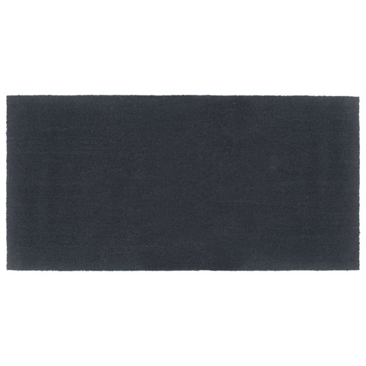 Tapis de porte gris foncé 100x200 cm fibre de coco touffeté