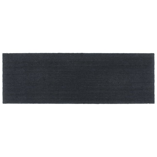 Tapis de porte gris foncé 100x300 cm fibre de coco touffeté