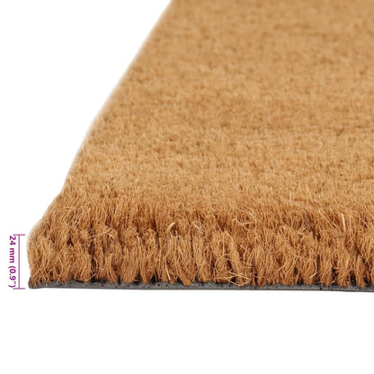 Tapis de porte naturel 40x60 cm fibre de coco touffeté