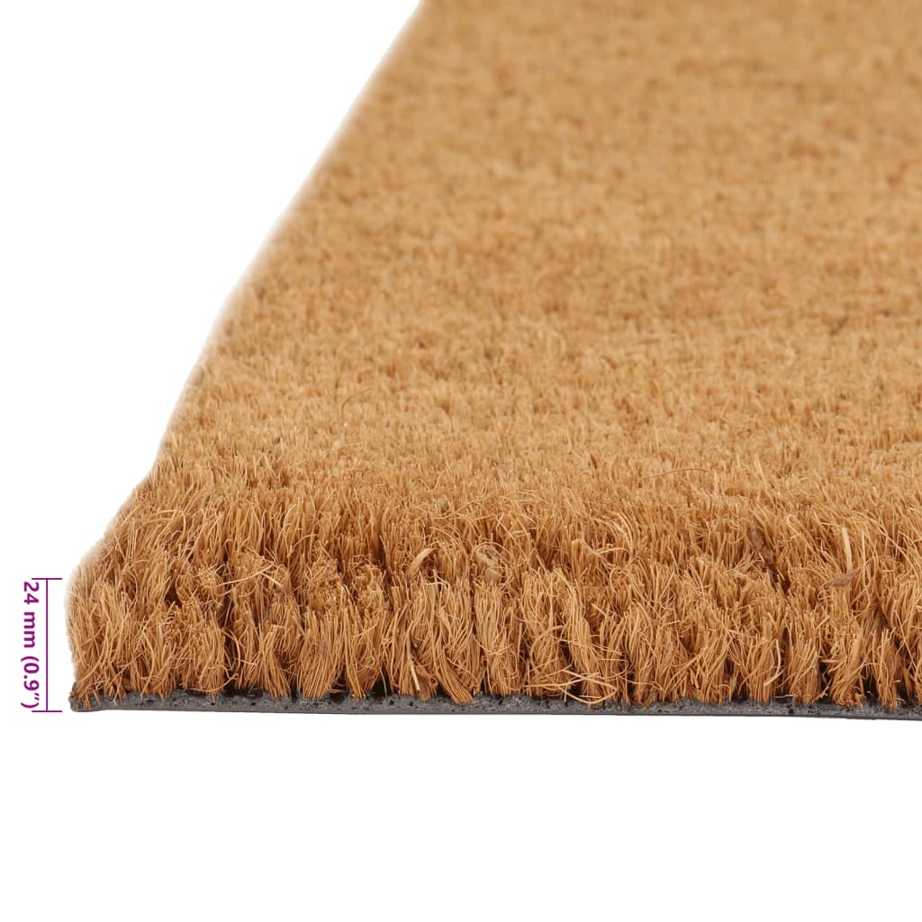 Tapis de porte 2 pcs naturel 40x60 cm fibre de coco touffeté