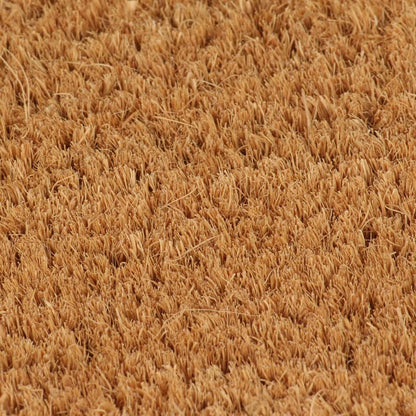 Tapis de porte naturel demi-rond 60x90cm fibre de coco touffeté