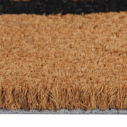 Tapis de porte naturel 40x60 cm fibre de coco touffeté