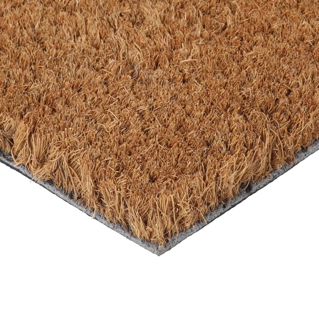 Tapis de porte naturel 45x75 cm fibre de coco touffeté