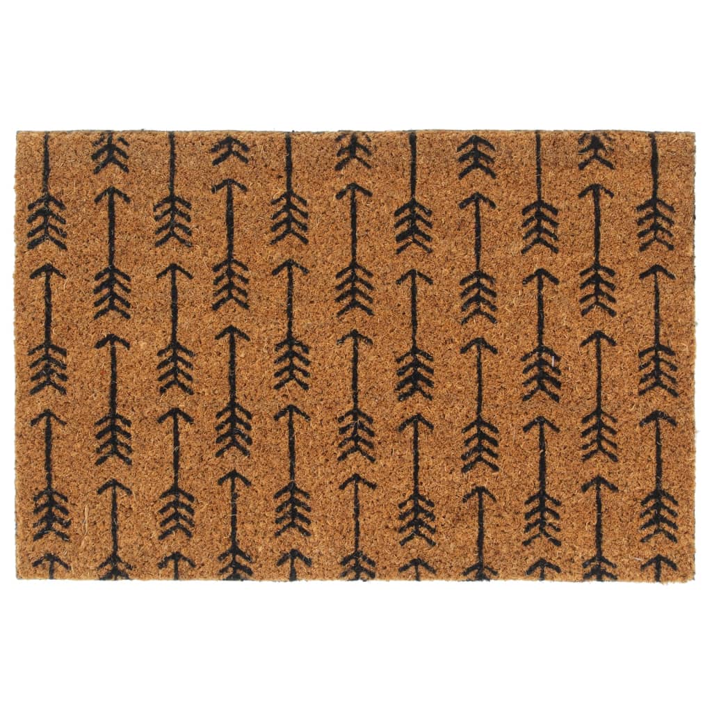 Tapis de porte naturel 40x60 cm fibre de coco touffeté