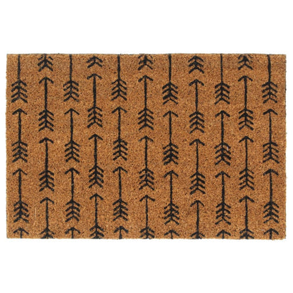 Tapis de porte naturel 40x60 cm fibre de coco touffeté