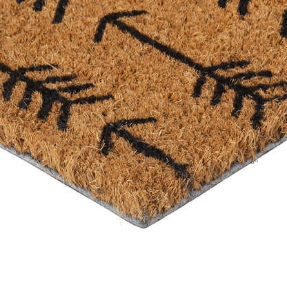 Tapis de porte naturel 40x60 cm fibre de coco touffeté