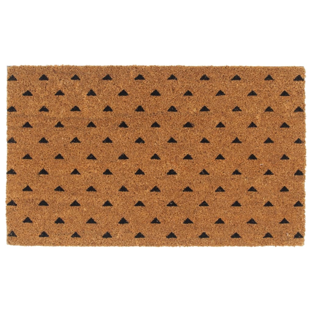 Tapis de porte naturel 45x75 cm fibre de coco touffeté