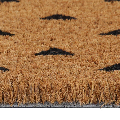 Tapis de porte naturel 45x75 cm fibre de coco touffeté