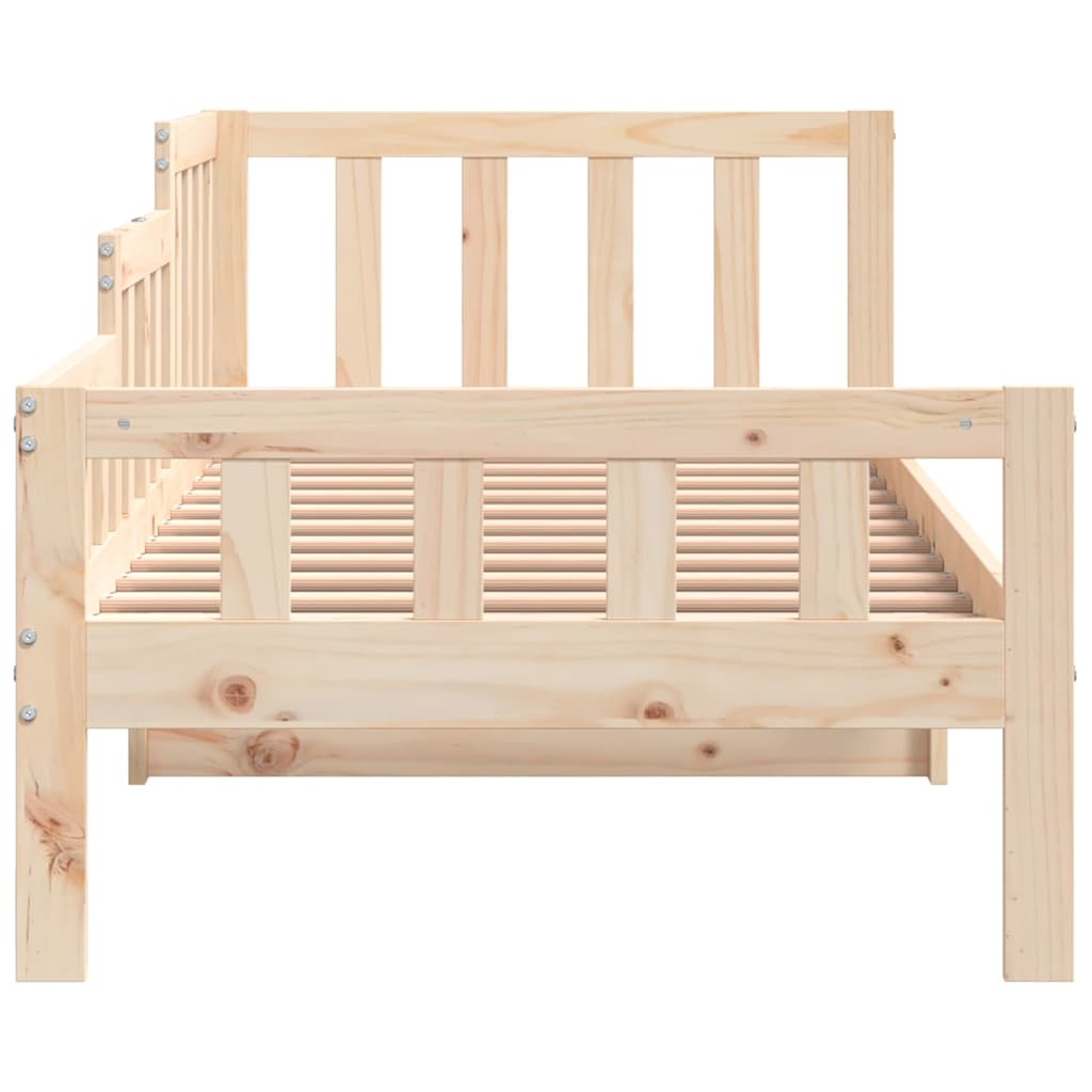 Lit de jour sans matelas 80x200 cm bois de pin massif