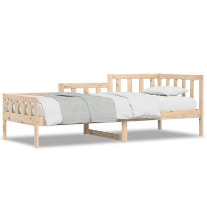 Lit de jour sans matelas 90x190 cm bois de pin massif