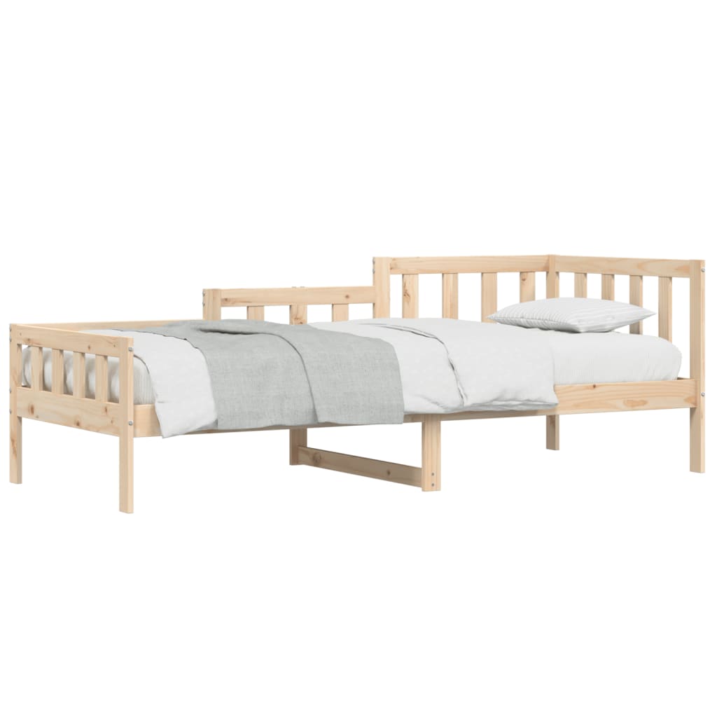 Lit de jour sans matelas 90x190 cm bois de pin massif