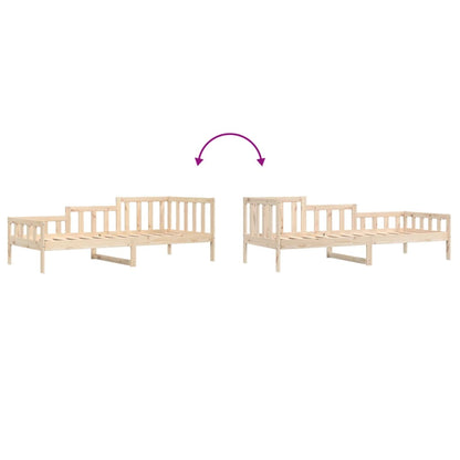 Lit de jour sans matelas 90x190 cm bois de pin massif