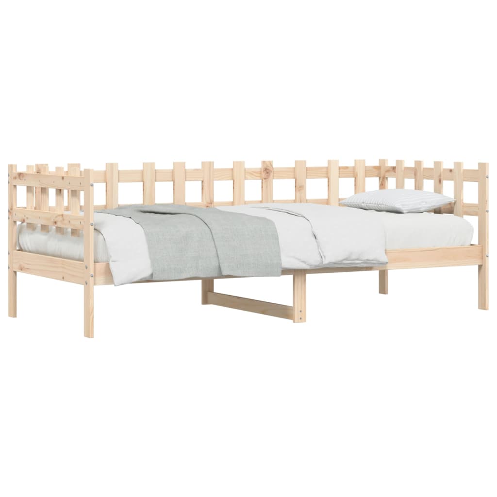 Lit de jour sans matelas 80x200 cm bois de pin massif