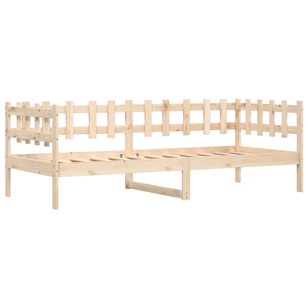 Lit de jour sans matelas 80x200 cm bois de pin massif