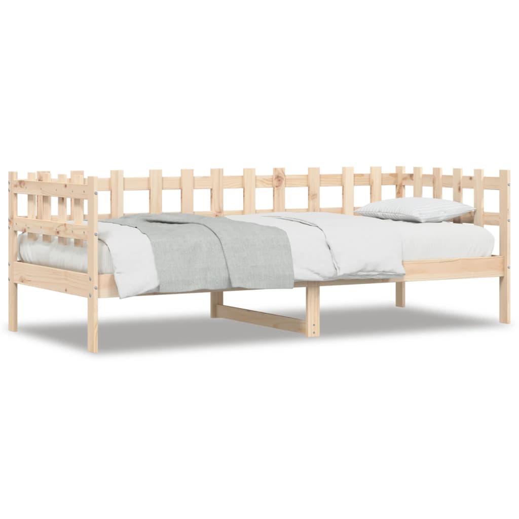 Lit de jour sans matelas 90x200 cm bois de pin massif