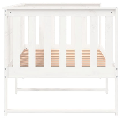 Lit de jour sans matelas blanc 90x190 cm bois de pin massif