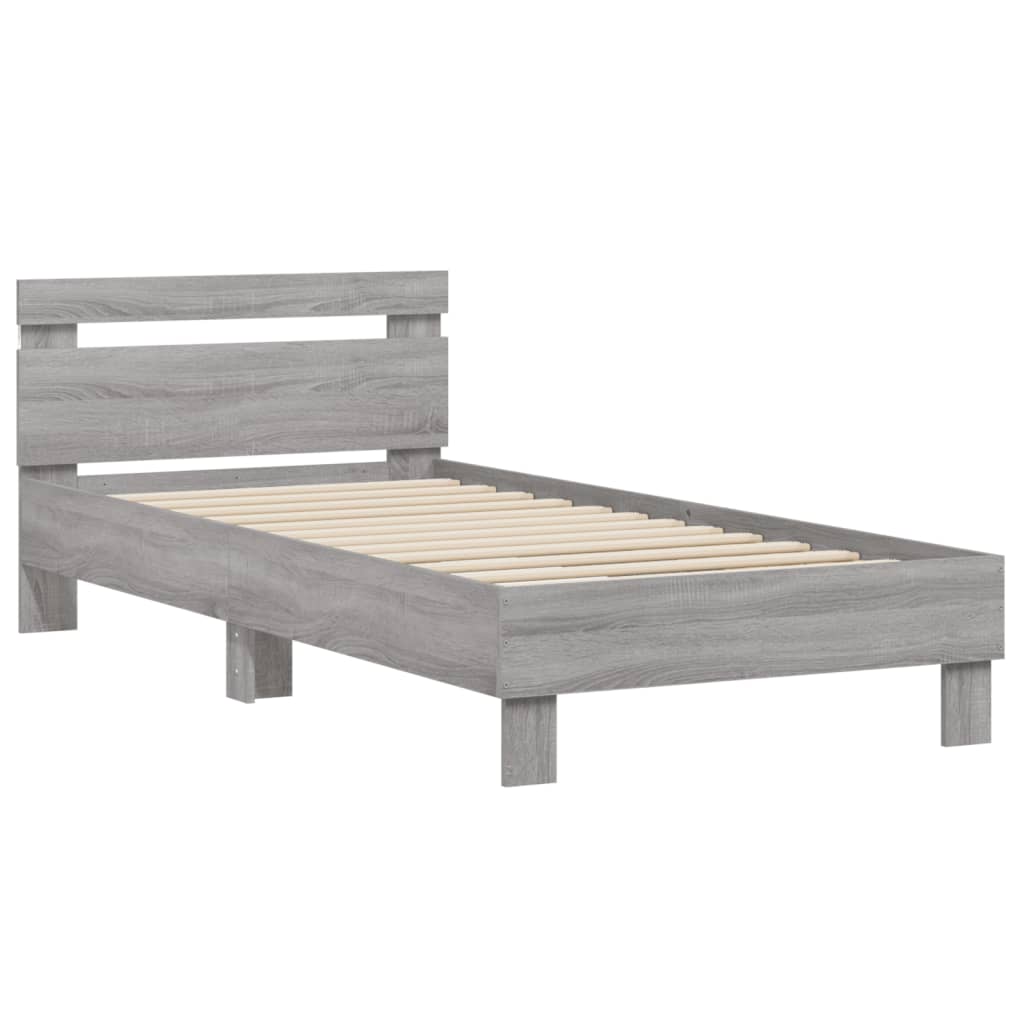 Cadre de lit sans matelas avec lumières LED 90x200 cm