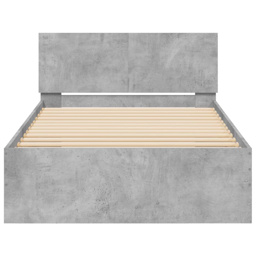 Cadre de lit sans matelas avec lumières LED 100x200 cm