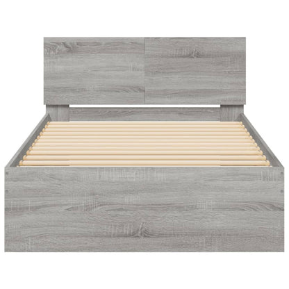 Cadre de lit sans matelas avec lumières LED 100x200 cm