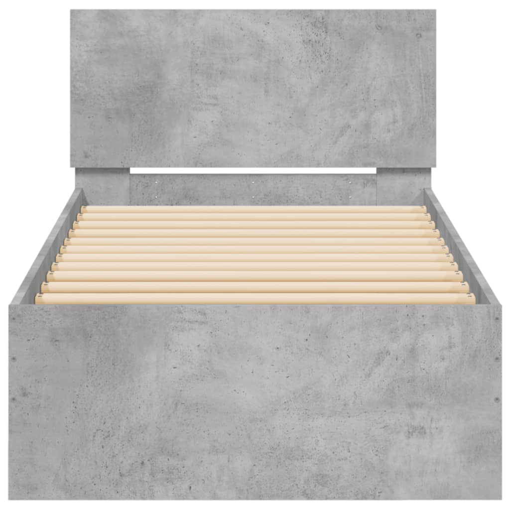 Cadre de lit sans matelas avec lumières LED 90x200 cm