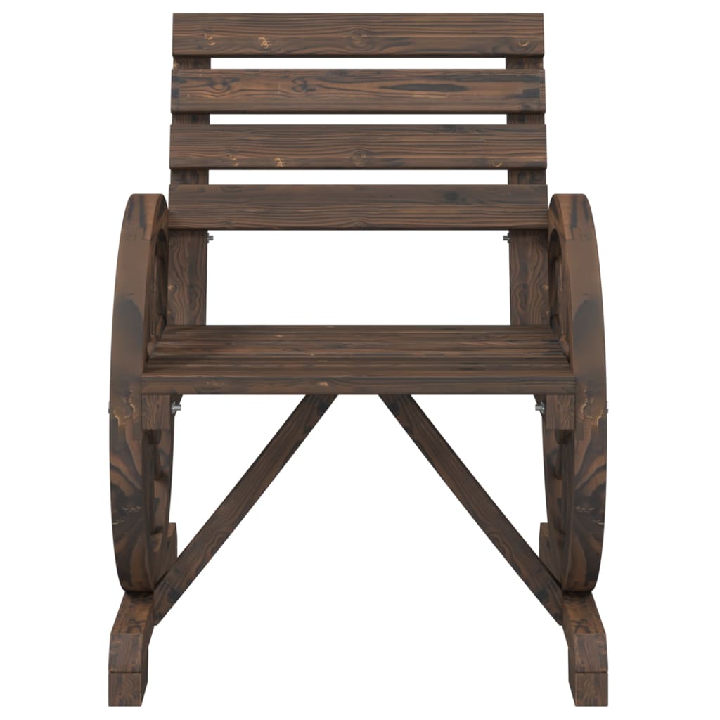 Chaises de jardin lot de 2 58x58x78,5 cm bois de sapin massif