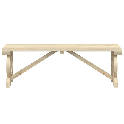 Banc de jardin 115 cm bois de sapin massif