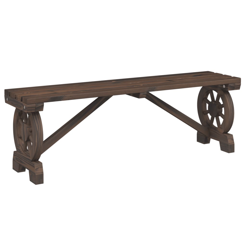 Banc de jardin 115 cm bois de sapin massif