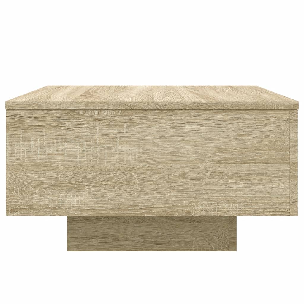 Table basse chêne sonoma 55x55x31 cm bois d'ingénierie