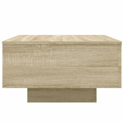 Table basse chêne sonoma 55x55x31 cm bois d'ingénierie