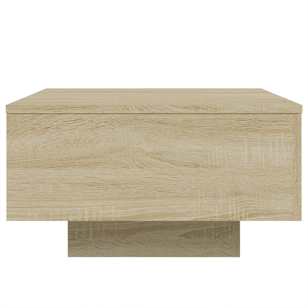 Table basse chêne sonoma 55x55x31 cm bois d'ingénierie