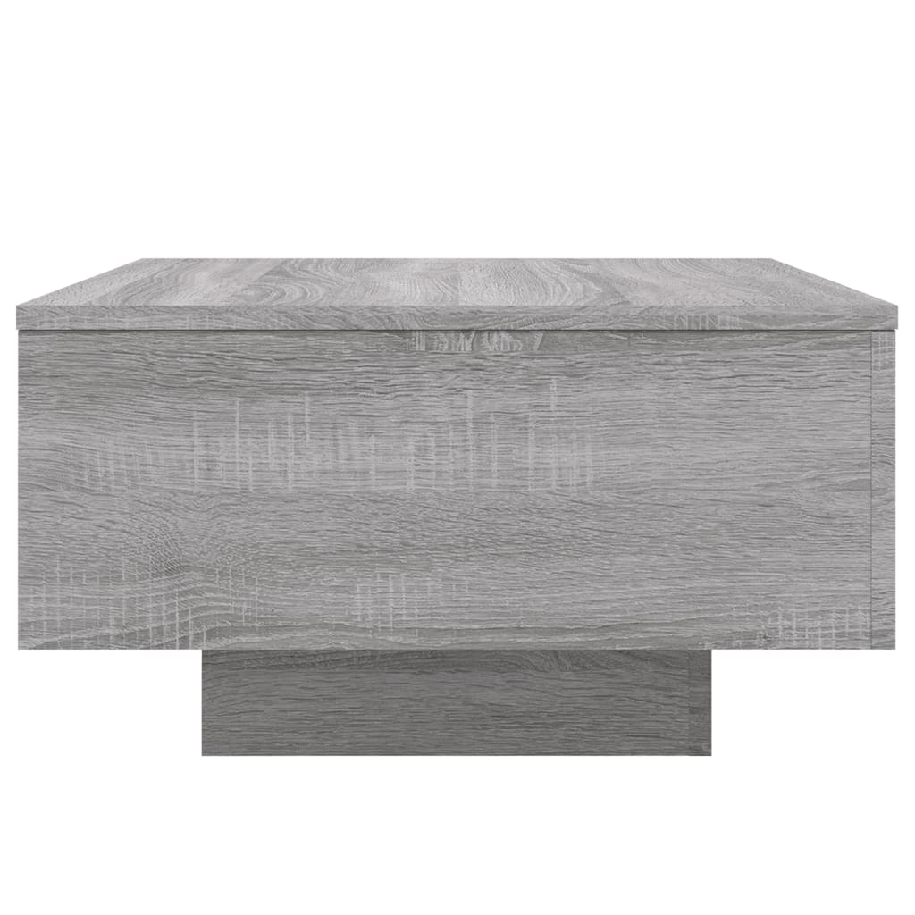 Table basse sonoma gris 55x55x31 cm bois d'ingénierie