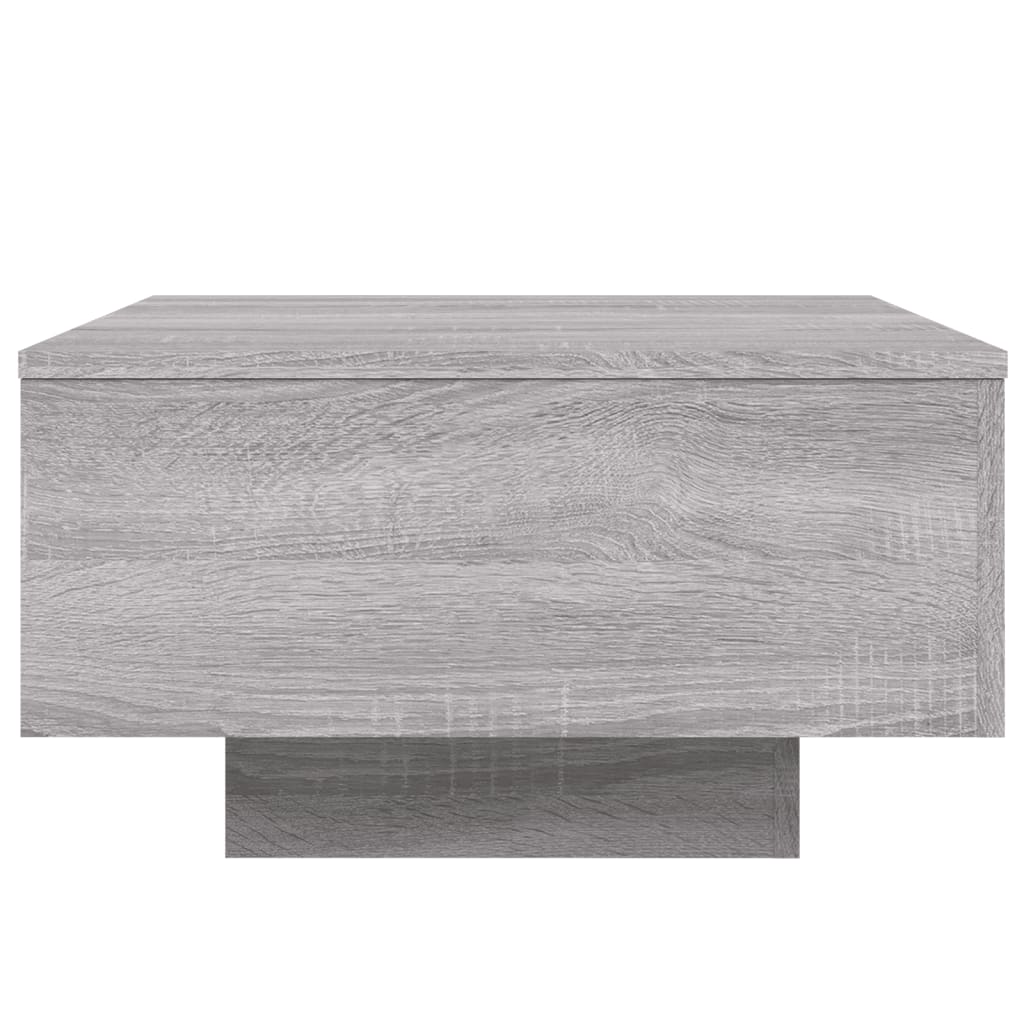 Table basse sonoma gris 55x55x31 cm bois d'ingénierie