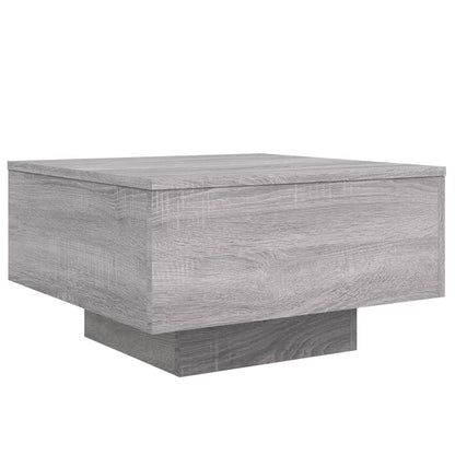 Table basse sonoma gris 55x55x31 cm bois d'ingénierie